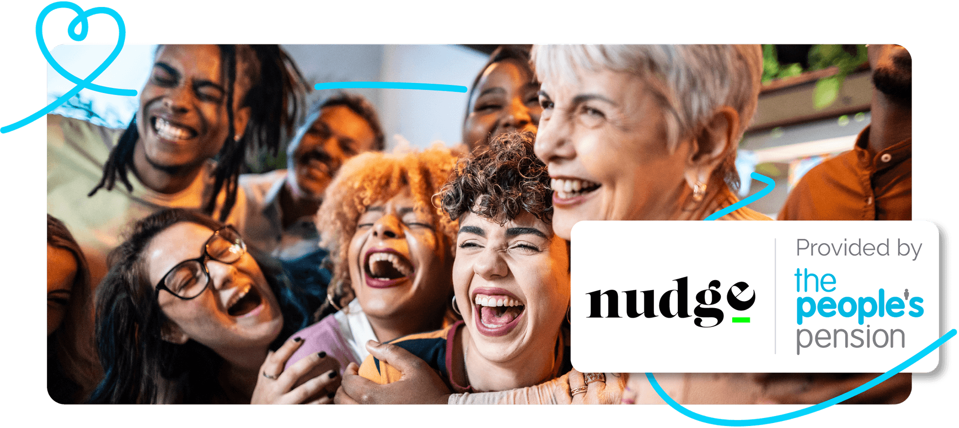 Image showing partnership between The People’s Pension and nudge